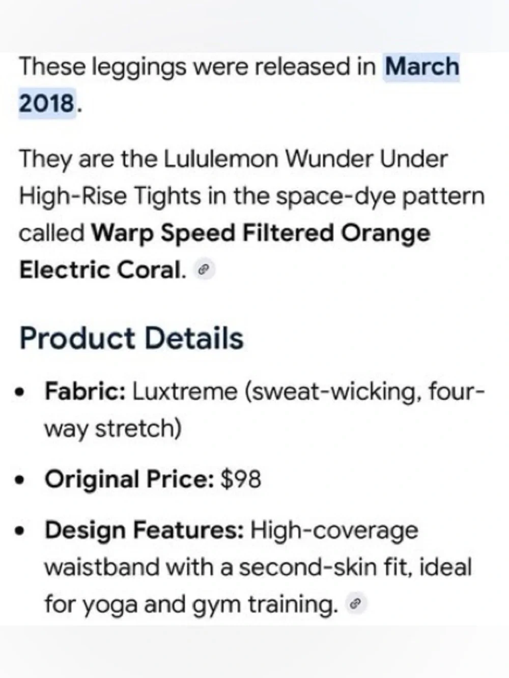 lululemon athletica size high